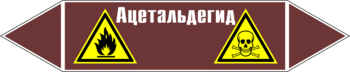 Маркировка трубопровода "ацетальдегид" (пленка, 252х52 мм) - Маркировка трубопроводов - Маркировки трубопроводов "ЖИДКОСТЬ" - Магазин охраны труда и техники безопасности stroiplakat.ru